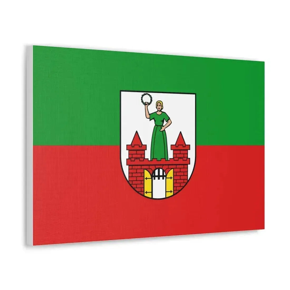 Flag of Magdeburg Germany - Canvas Wall Art - The Sticker Space