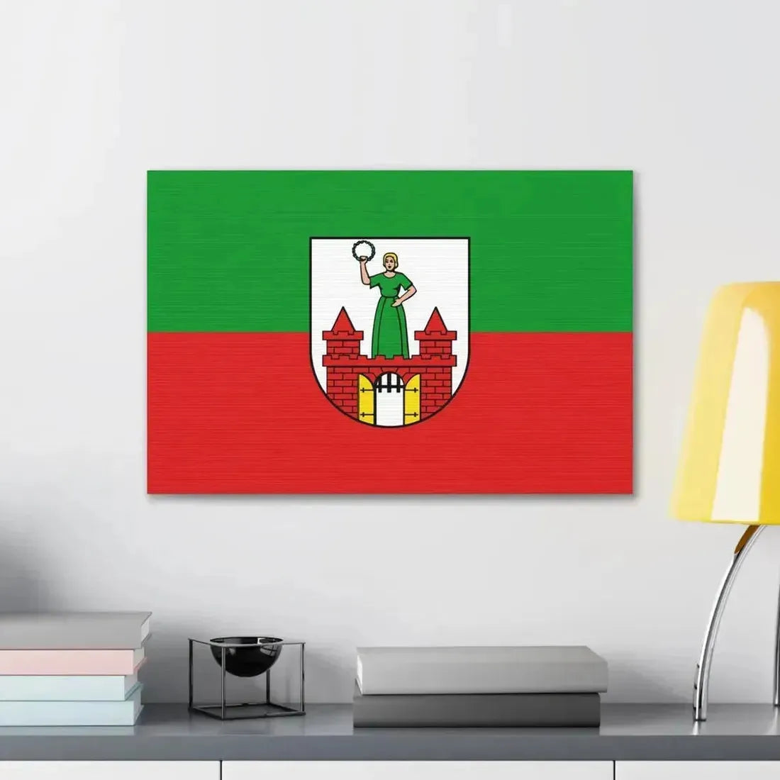 Flag of Magdeburg Germany - Canvas Wall Art - The Sticker Space
