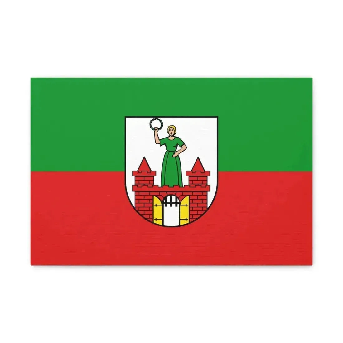 Flag of Magdeburg Germany - Canvas Wall Art - The Sticker Space