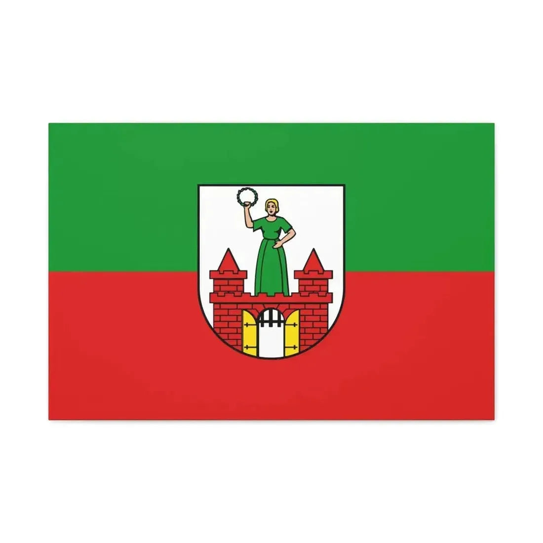 Flag of Magdeburg Germany - Canvas Wall Art - The Sticker Space