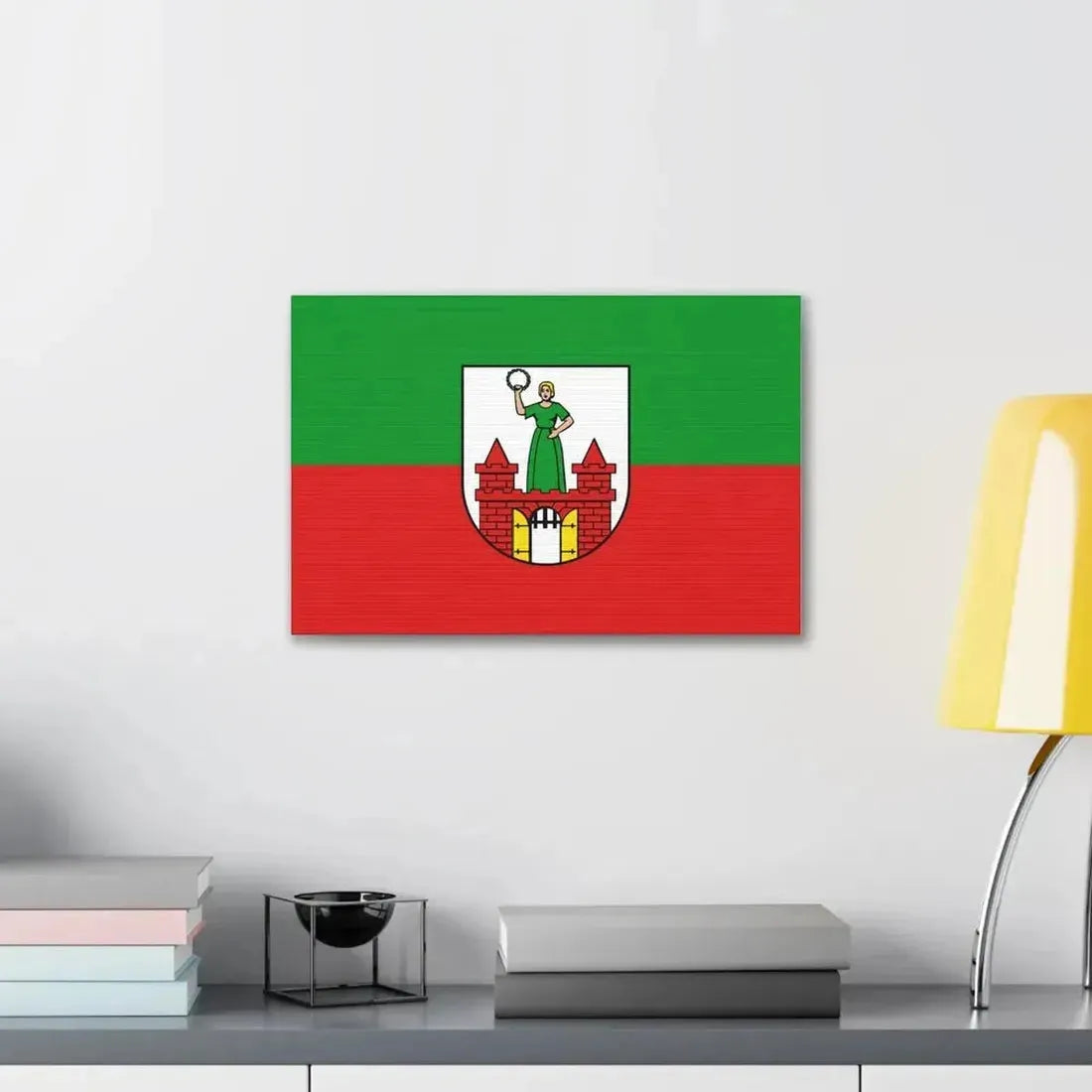 Flag of Magdeburg Germany - Canvas Wall Art - The Sticker Space