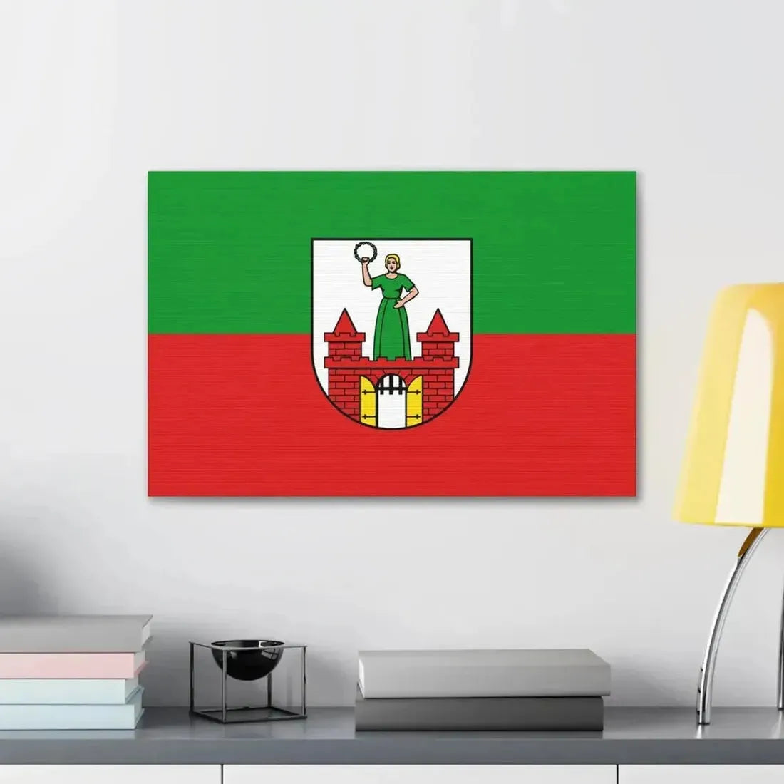 Flag of Magdeburg Germany - Canvas Wall Art - The Sticker Space