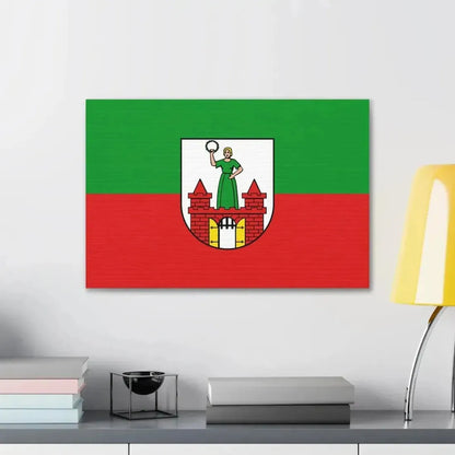 Flag of Magdeburg Germany - Canvas Wall Art - The Sticker Space
