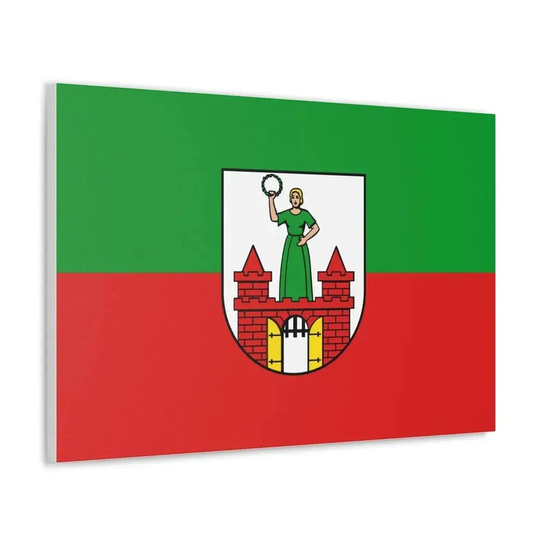 Flag of Magdeburg Germany - Canvas Wall Art - The Sticker Space