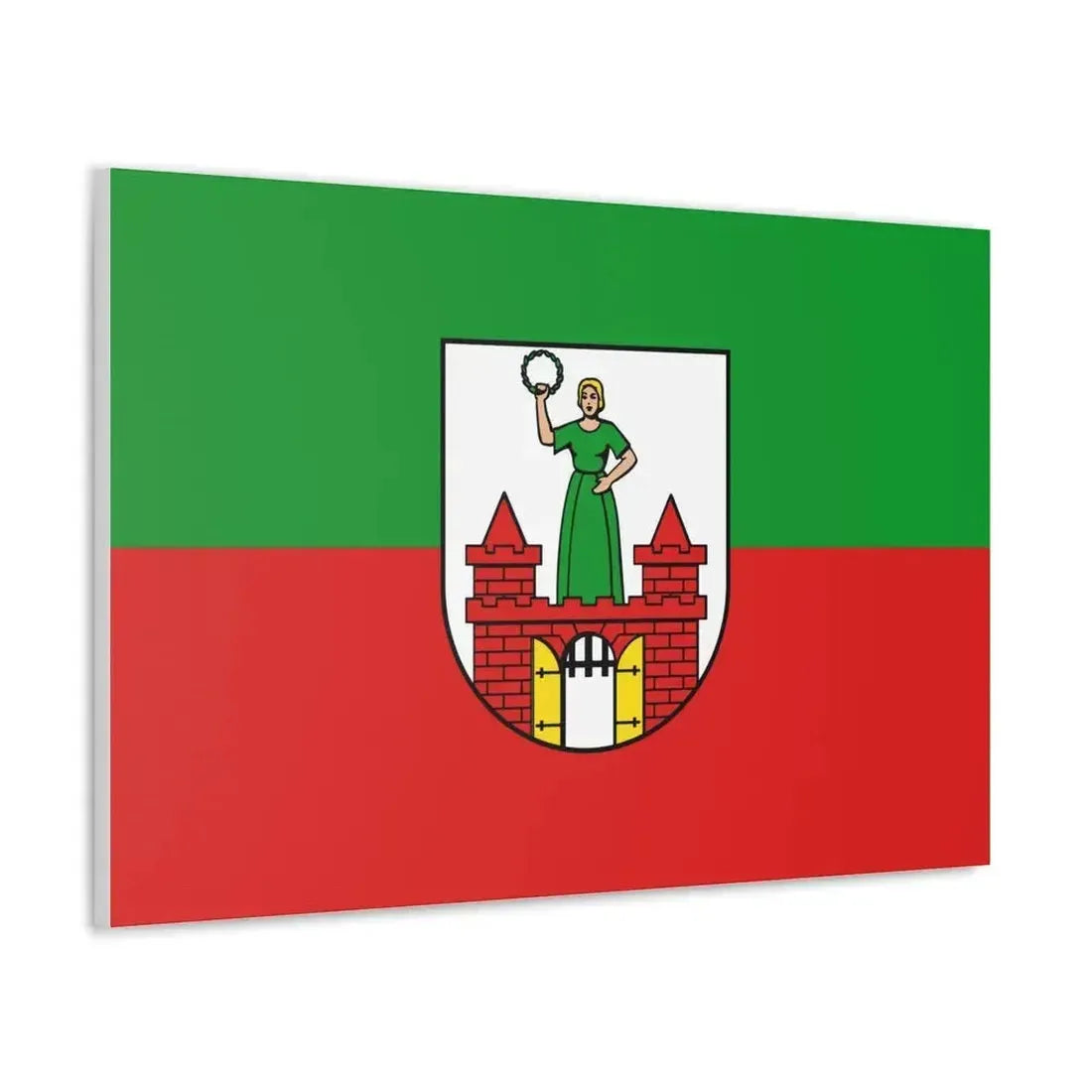 Flag of Magdeburg Germany - Canvas Wall Art - The Sticker Space