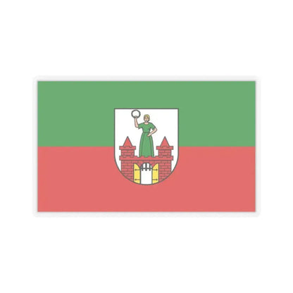 Flag of Magdeburg Germany - STICKER Vinyl Kiss-Cut Decal 2 Inch Transparent - The Sticker Space