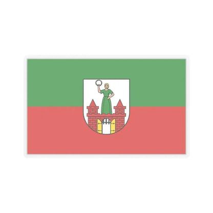 Flag of Magdeburg Germany - STICKER Vinyl Kiss-Cut Decal 6 Inch Transparent - The Sticker Space