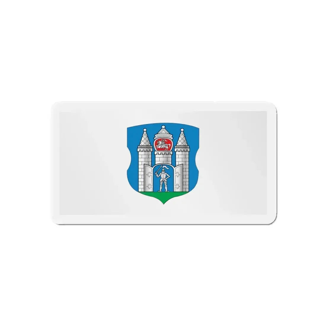 Flag of Mahilioŭ Mahiloŭ Mogilev Russia - Refrigerator Magnet 5 Inch - The Sticker Space