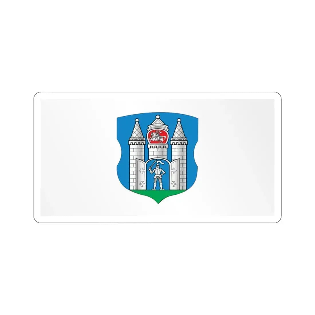 Flag of Mahilioŭ  Mahiloŭ  Mogilev Russia STICKER Vinyl Die-Cut Decal 2 Inch - The Sticker Space