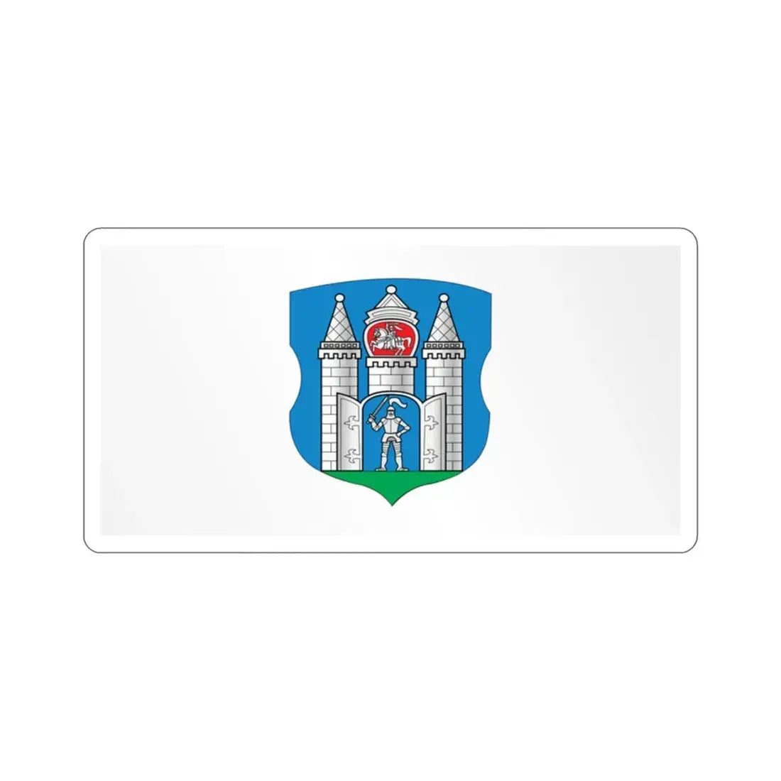 Flag of Mahilioŭ  Mahiloŭ  Mogilev Russia STICKER Vinyl Die-Cut Decal 2 Inch - The Sticker Space