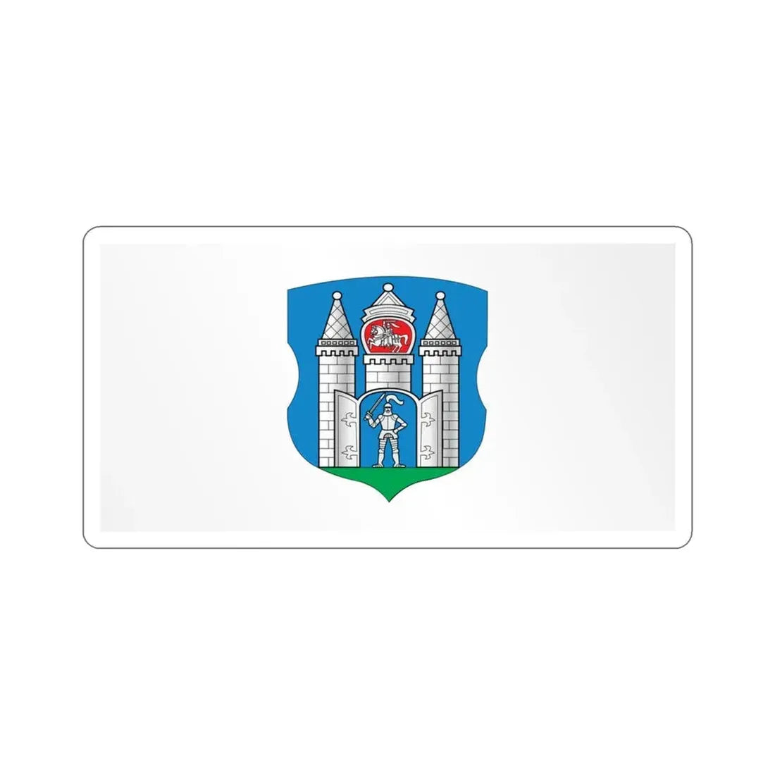 Flag of Mahilioŭ  Mahiloŭ  Mogilev Russia STICKER Vinyl Die-Cut Decal 3 Inch - The Sticker Space