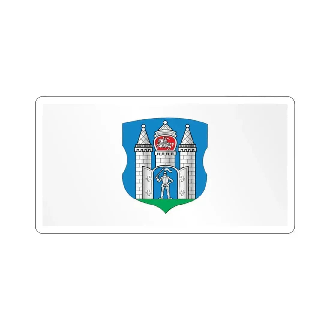 Flag of Mahilioŭ  Mahiloŭ  Mogilev Russia STICKER Vinyl Die-Cut Decal - The Sticker Space