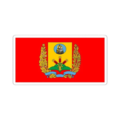 Flag of Mahilyow Voblast (Belarus) STICKER Vinyl Kiss-Cut Decal 4 Inch White - The Sticker Space