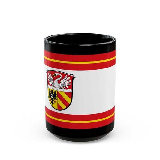 Flag of Main Kinzig Kreis Germany - Black Coffee Mug-15oz-The Sticker Space