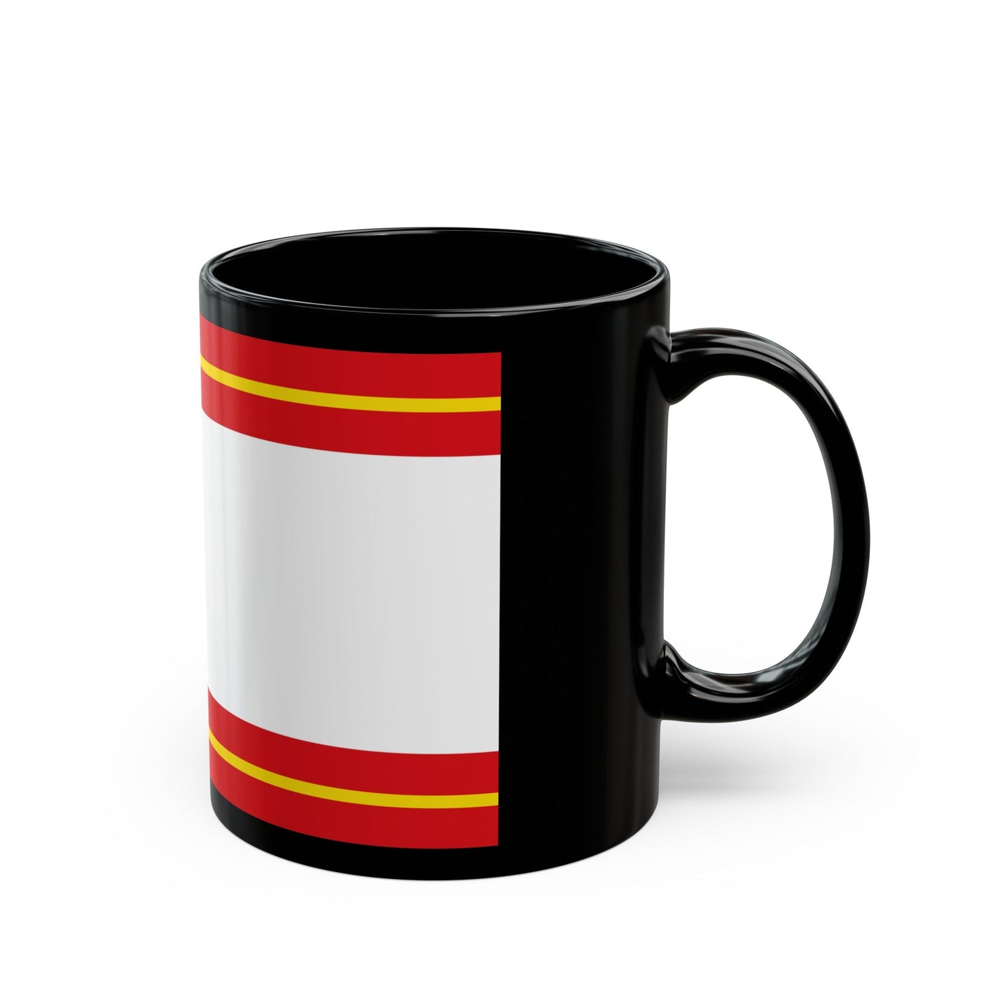 Flag of Main Kinzig Kreis Germany - Black Coffee Mug-The Sticker Space