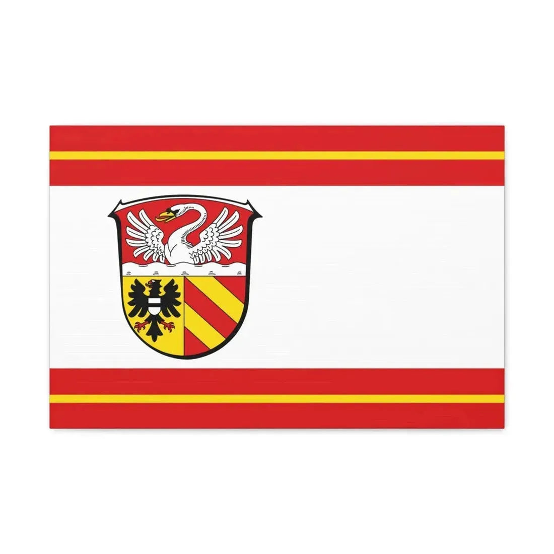 Flag of Main Kinzig Kreis Germany - Canvas Wall Art 24″ x 16″ 1.25" - The Sticker Space