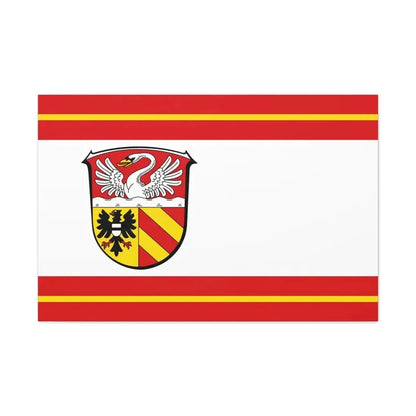 Flag of Main Kinzig Kreis Germany - Canvas Wall Art 36" x 24" 1.25" - The Sticker Space