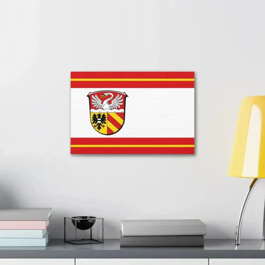 Flag of Main Kinzig Kreis Germany - Canvas Wall Art - The Sticker Space