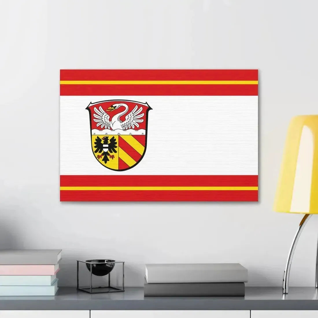 Flag of Main Kinzig Kreis Germany - Canvas Wall Art - The Sticker Space