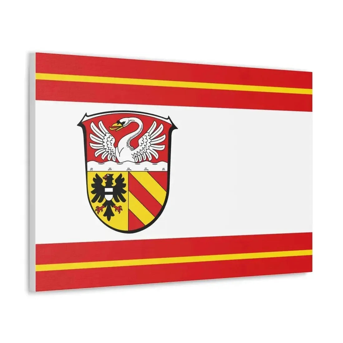 Flag of Main Kinzig Kreis Germany - Canvas Wall Art - The Sticker Space