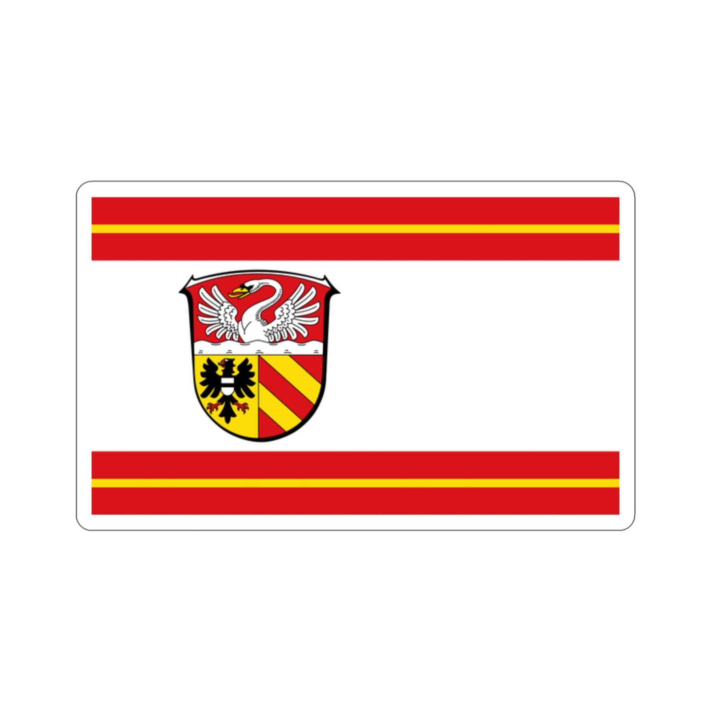 Flag of Main Kinzig Kreis Germany STICKER Vinyl Die-Cut Decal-2 Inch-The Sticker Space