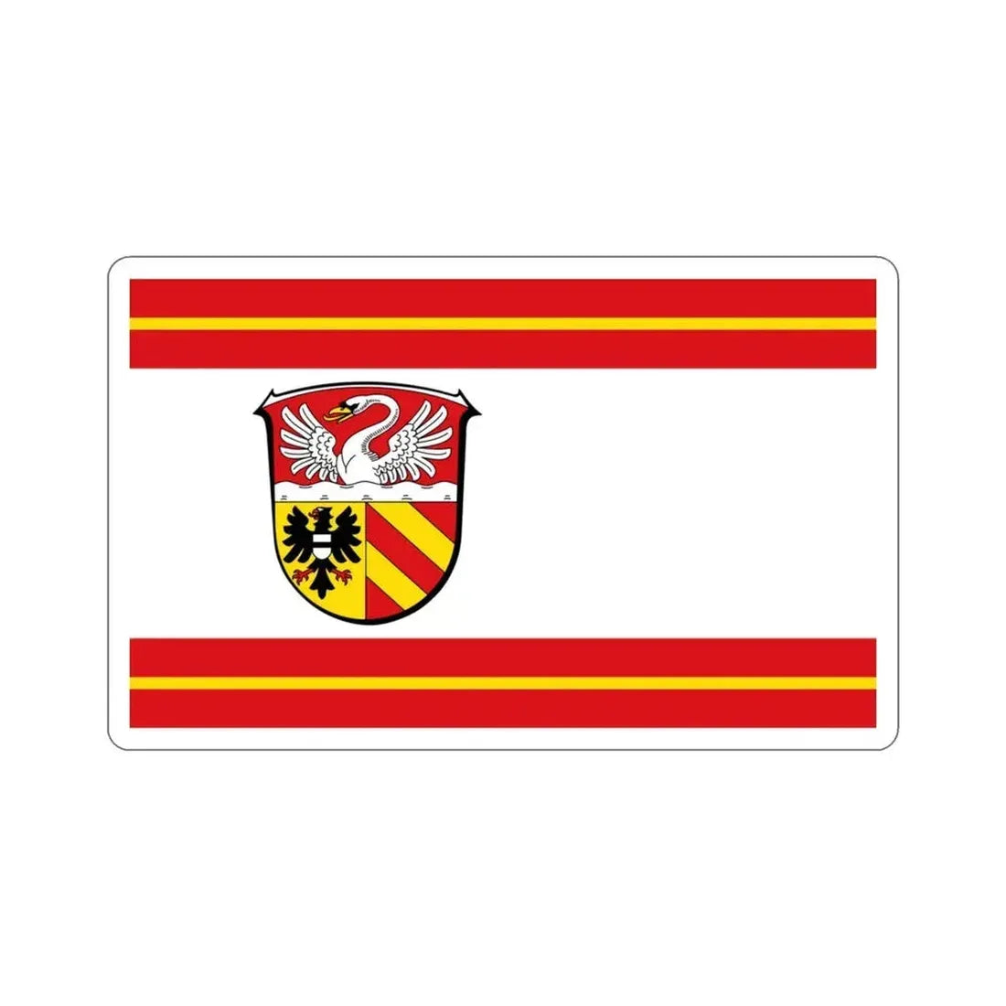 Flag of Main Kinzig Kreis Germany STICKER Vinyl Die-Cut Decal 3 Inch - The Sticker Space