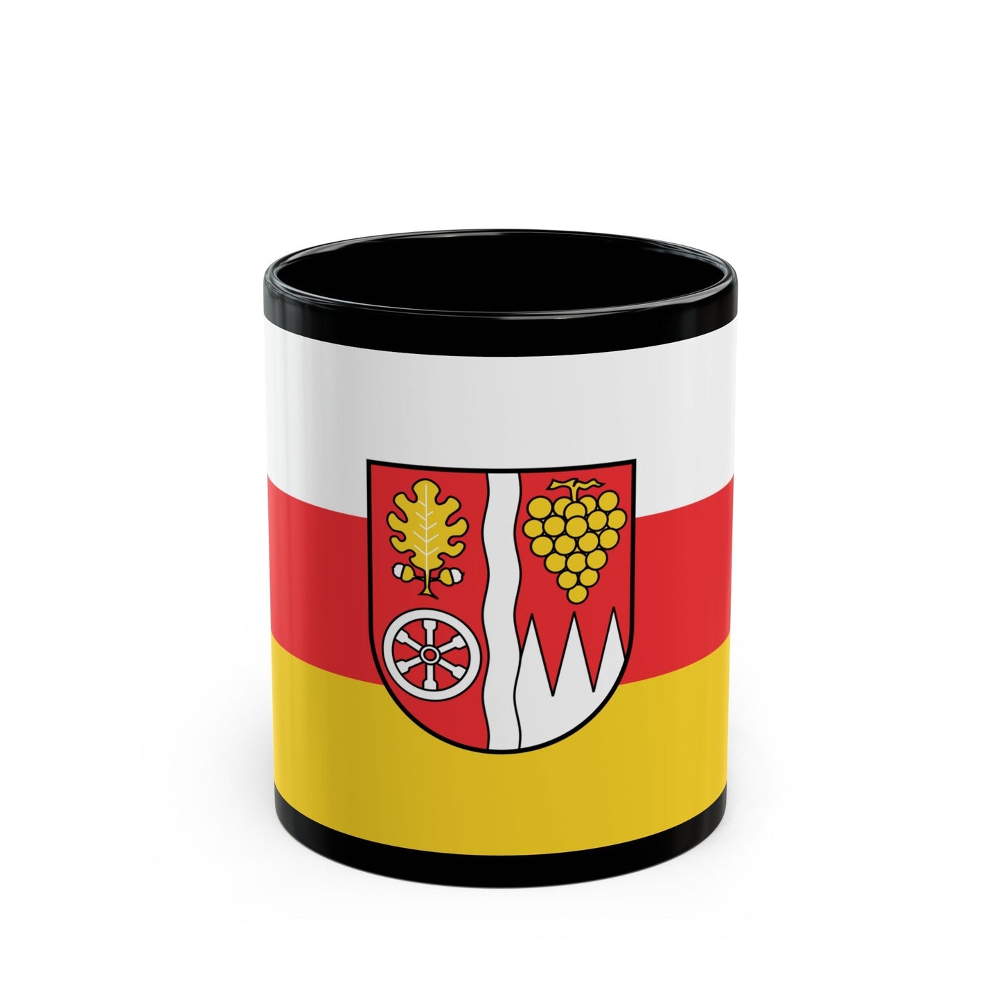 Flag of Main Spessart Germany - Black Coffee Mug-11oz-The Sticker Space