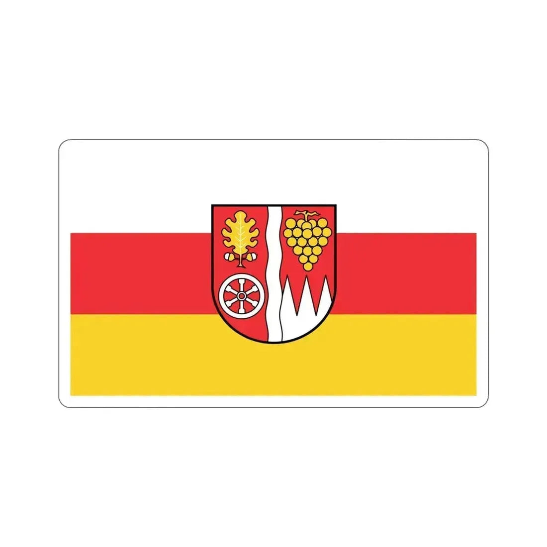 Flag of Main Spessart Germany STICKER Vinyl Die-Cut Decal 4 Inch - The Sticker Space