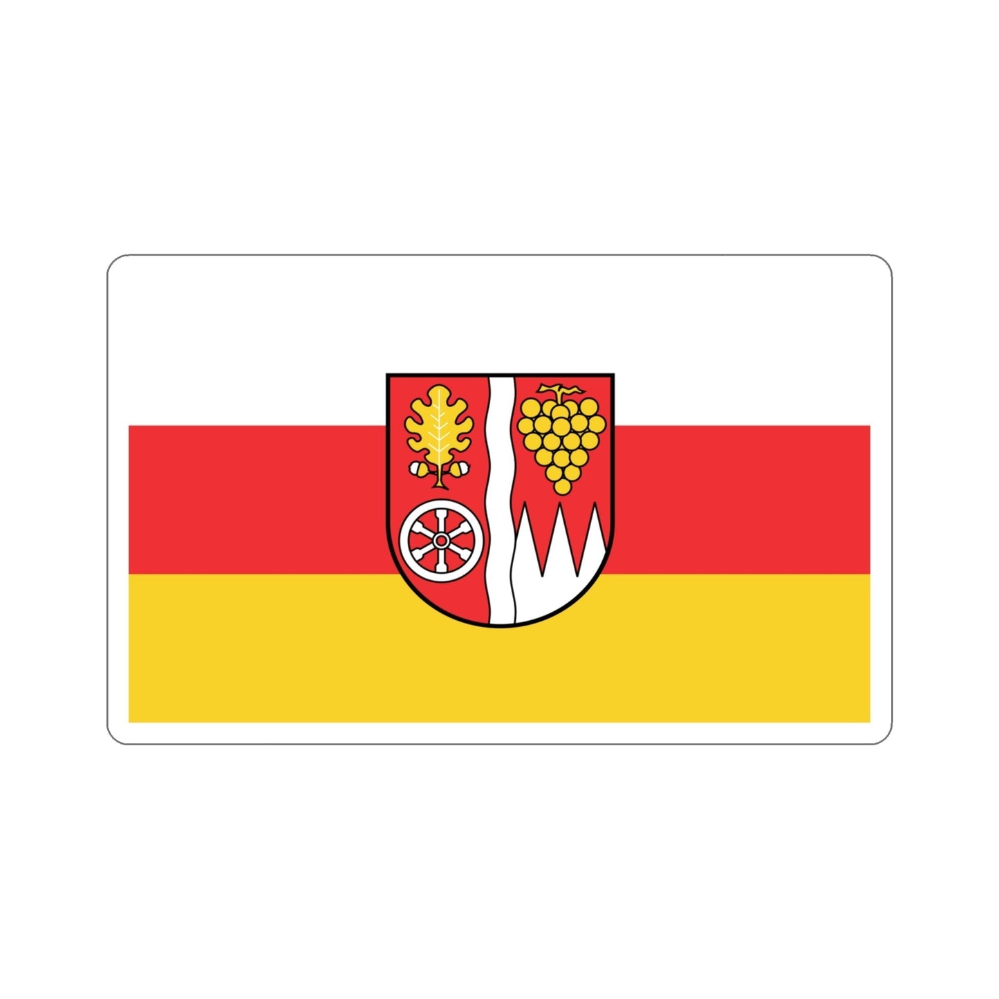 Flag of Main Spessart Germany STICKER Vinyl Die-Cut Decal-4 Inch-The Sticker Space