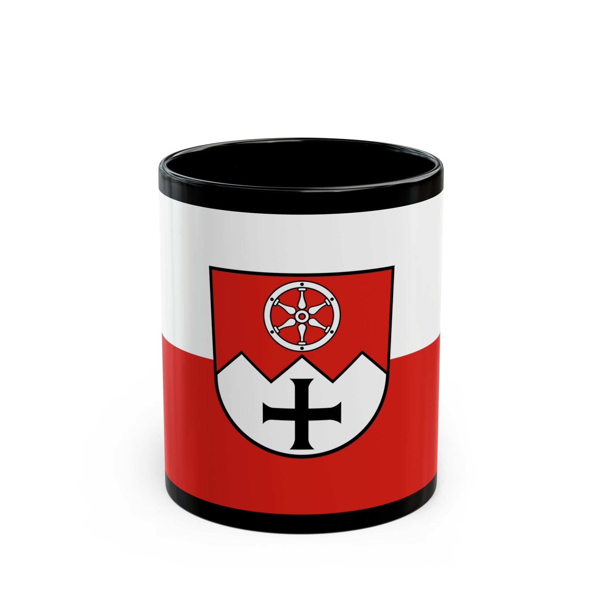 Flag of Main Tauber Kreis Germany - Black Coffee Mug-11oz-The Sticker Space