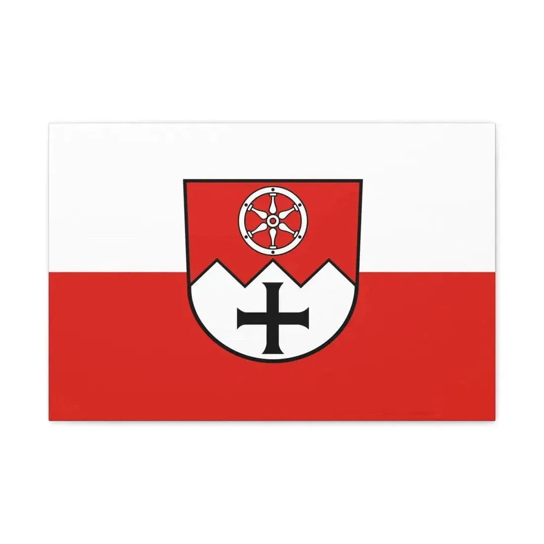 Flag of Main Tauber Kreis Germany - Canvas Wall Art 24″ x 16″ 1.25" - The Sticker Space