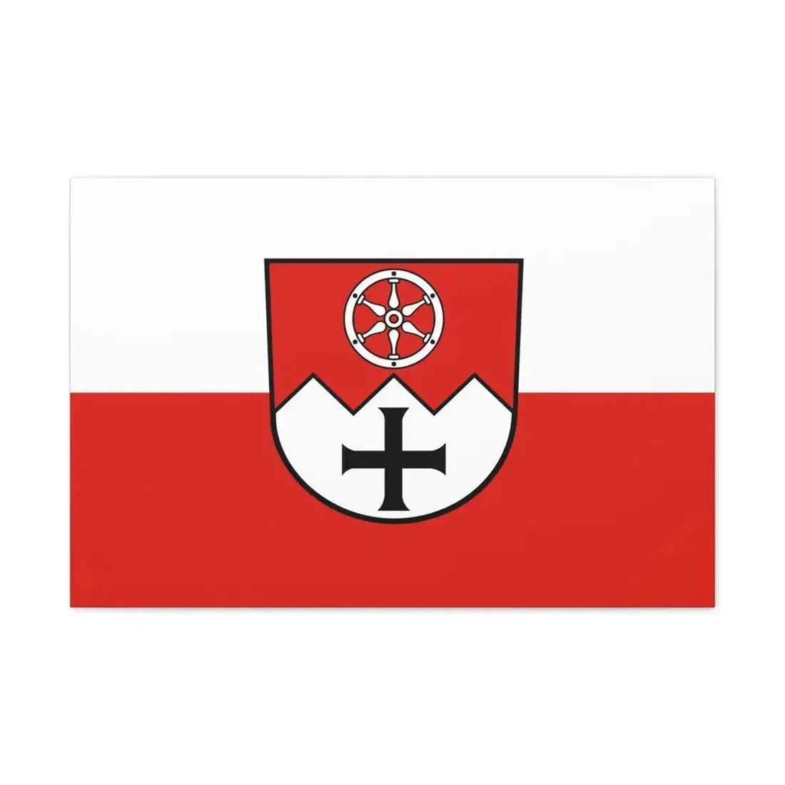 Flag of Main Tauber Kreis Germany - Canvas Wall Art 30" x 20" 1.25" - The Sticker Space