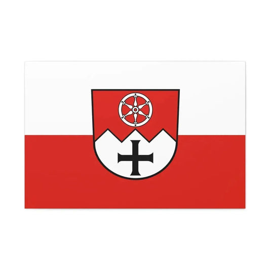 Flag of Main Tauber Kreis Germany - Canvas Wall Art 36" x 24" 1.25" - The Sticker Space