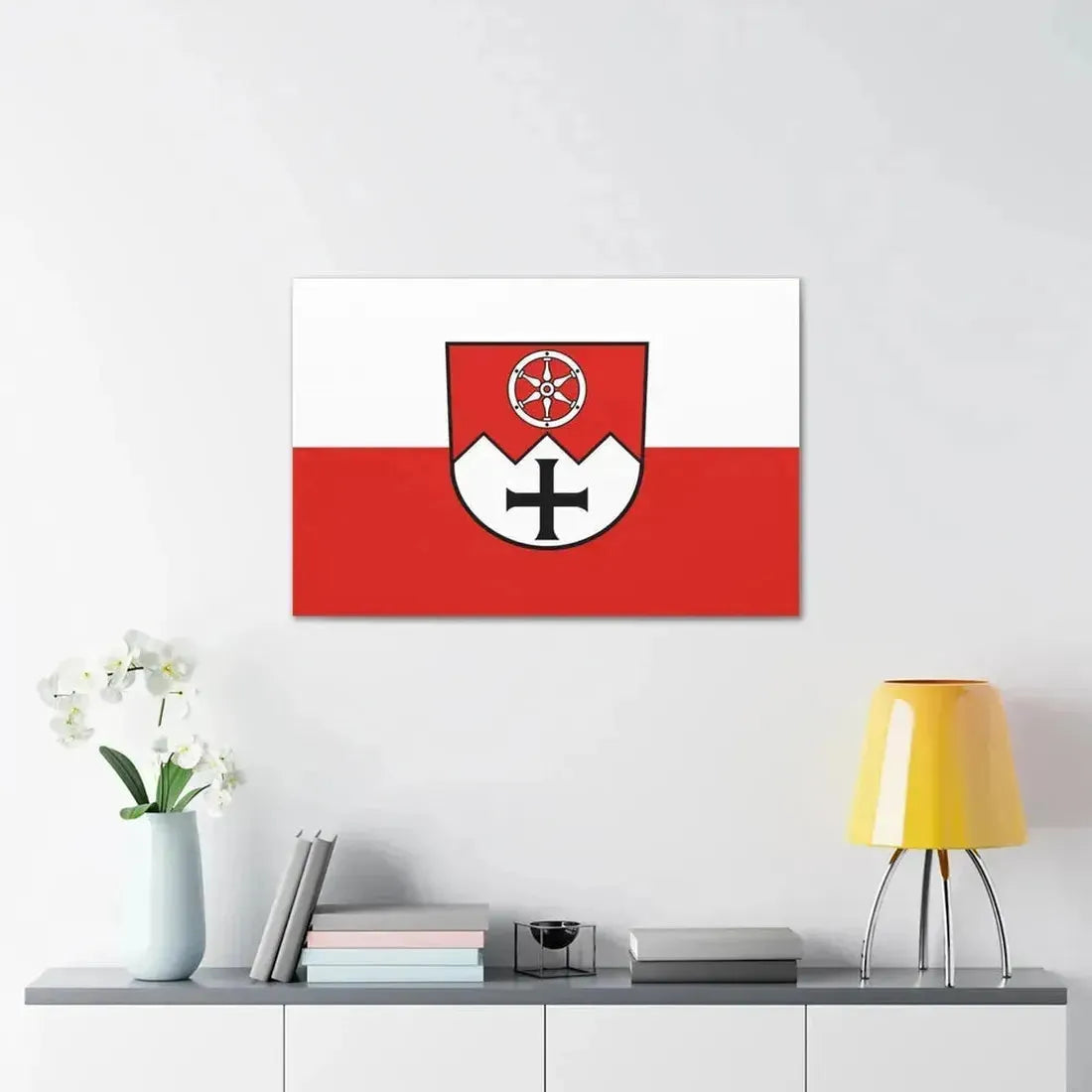 Flag of Main Tauber Kreis Germany - Canvas Wall Art - The Sticker Space