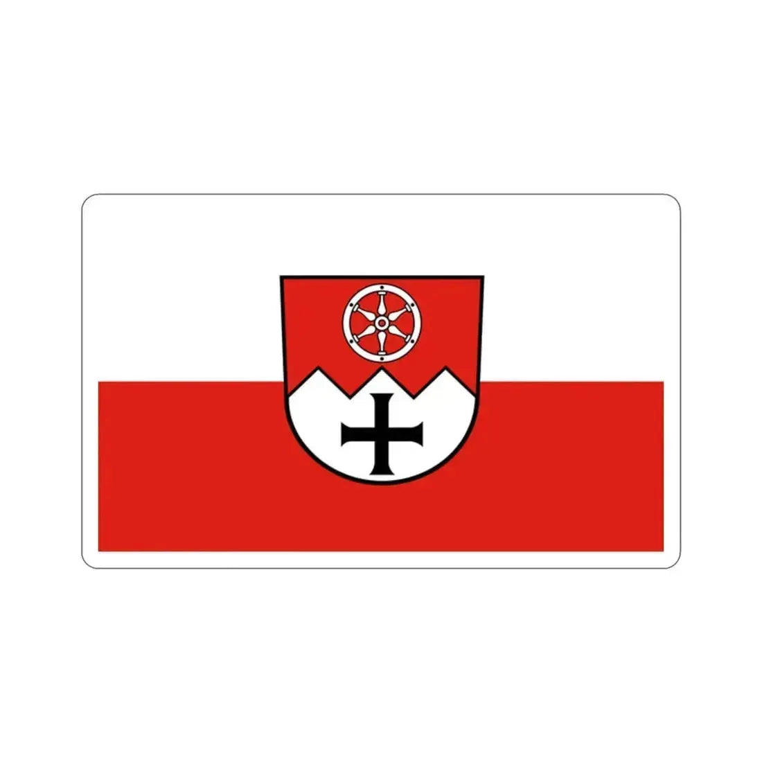 Flag of Main Tauber Kreis Germany STICKER Vinyl Die-Cut Decal 2 Inch - The Sticker Space