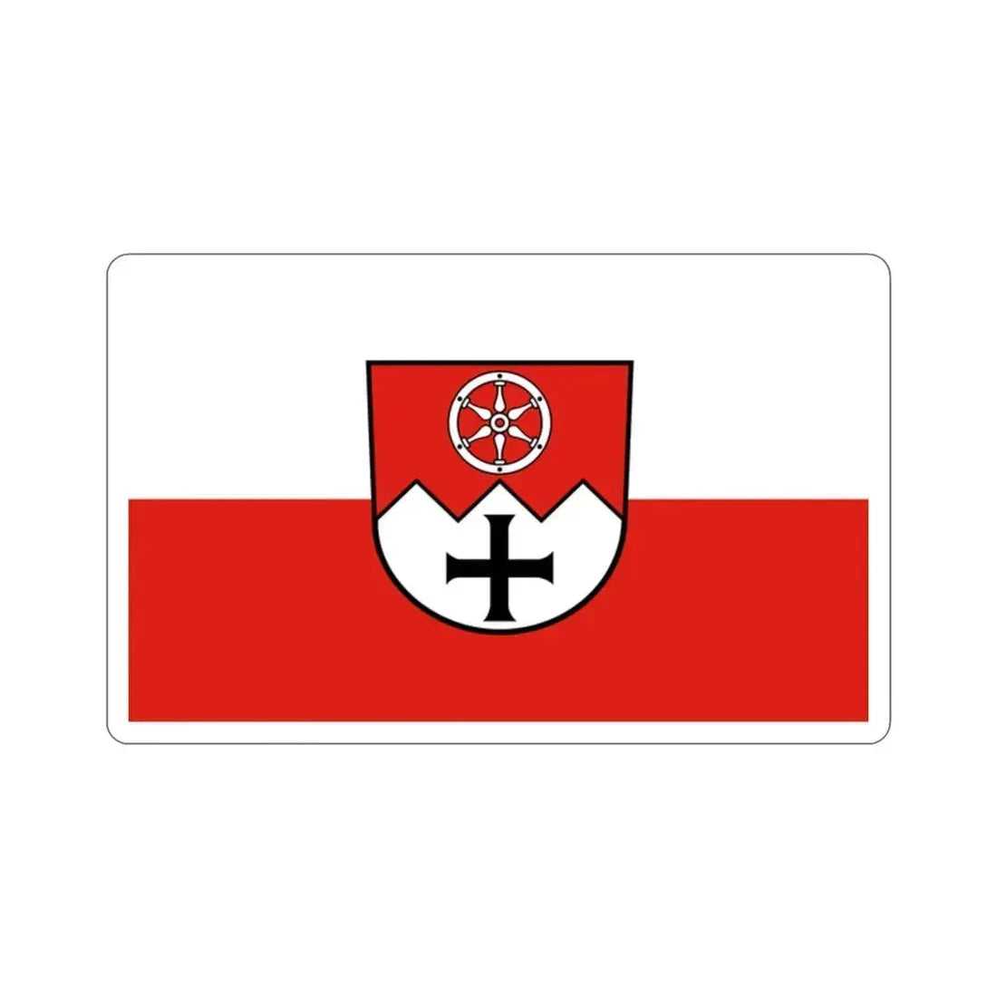 Flag of Main Tauber Kreis Germany STICKER Vinyl Die-Cut Decal 2 Inch - The Sticker Space