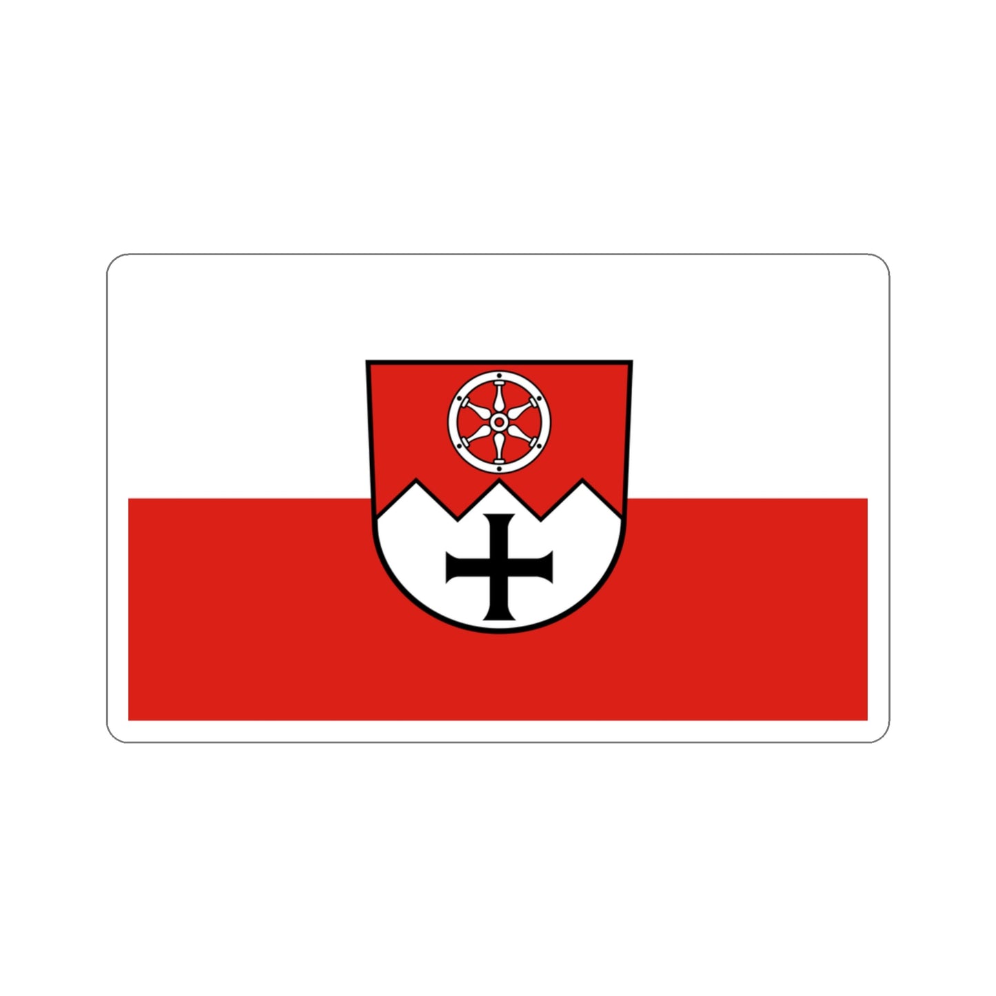 Flag of Main Tauber Kreis Germany STICKER Vinyl Die-Cut Decal-3 Inch-The Sticker Space