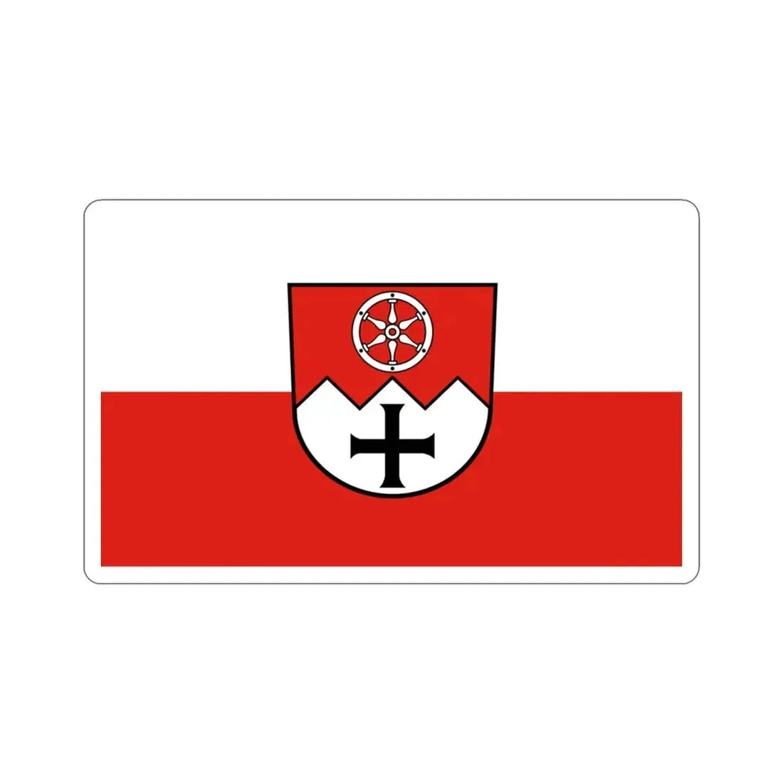 Flag of Main Tauber Kreis Germany STICKER Vinyl Die-Cut Decal 3 Inch - The Sticker Space