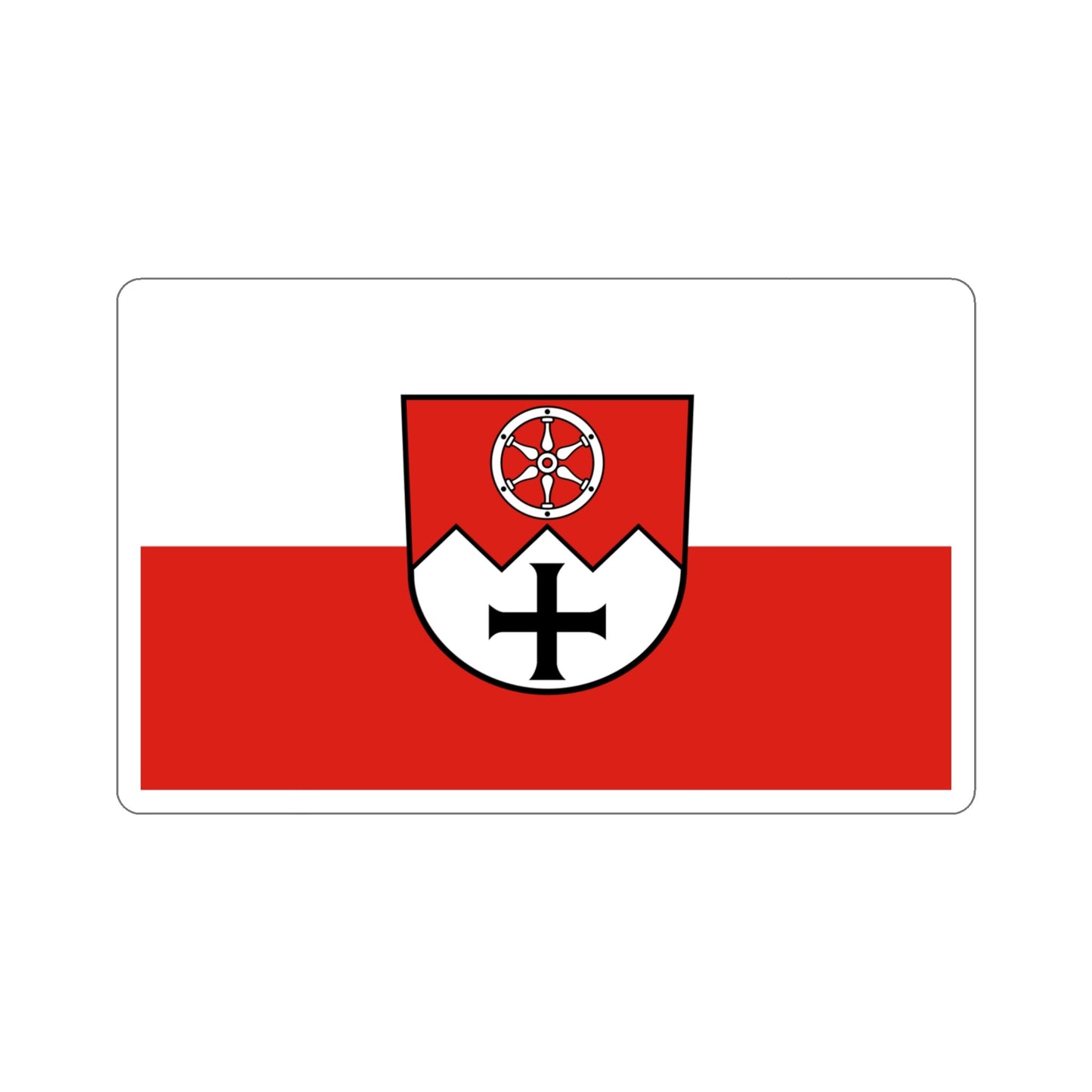 Flag of Main Tauber Kreis Germany STICKER Vinyl Die-Cut Decal-4 Inch-The Sticker Space