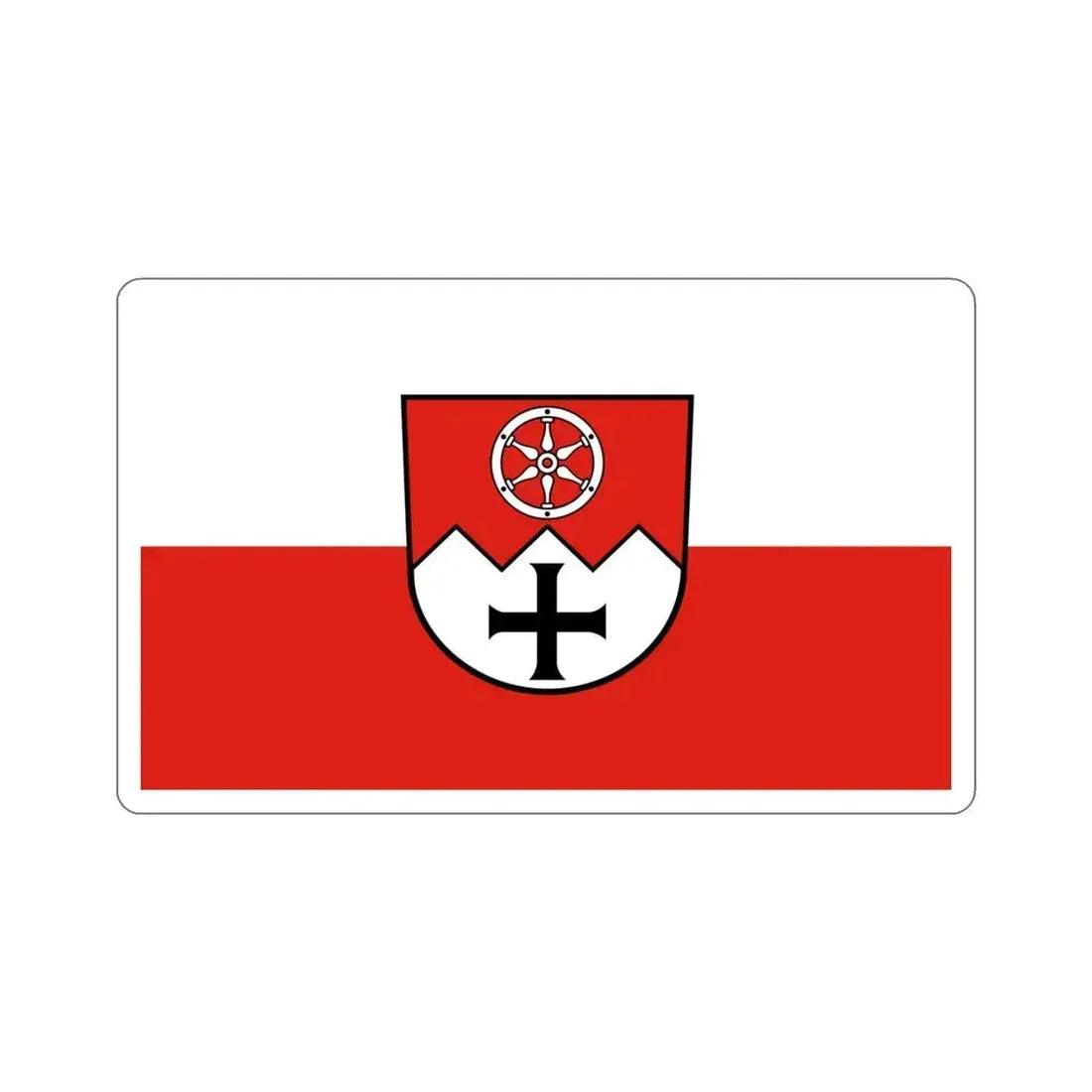 Flag of Main Tauber Kreis Germany STICKER Vinyl Die-Cut Decal 4 Inch - The Sticker Space