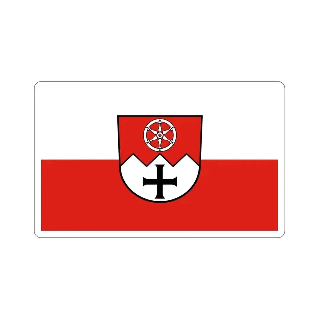 Flag of Main Tauber Kreis Germany STICKER Vinyl Die-Cut Decal 5 Inch - The Sticker Space