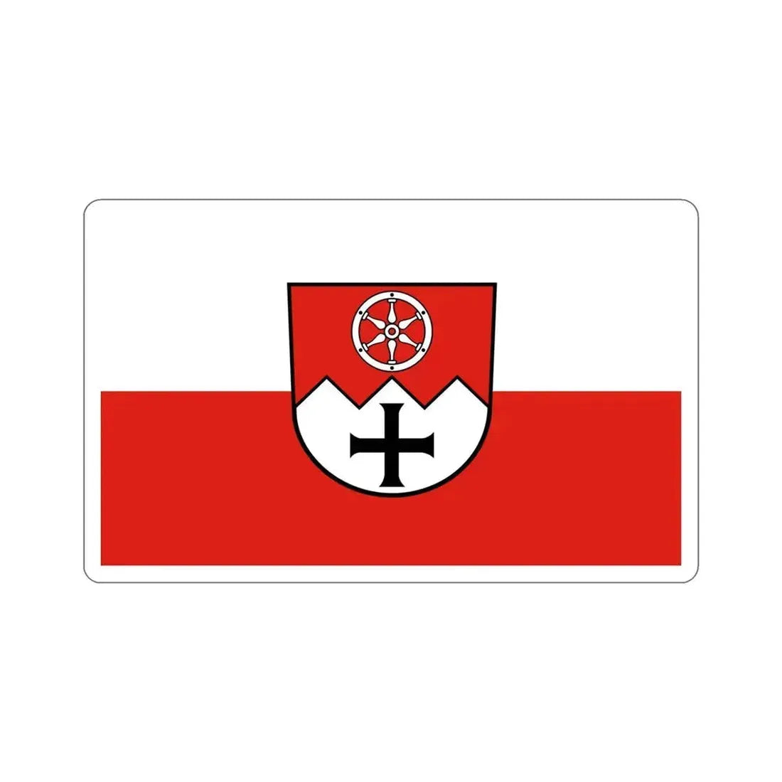 Flag of Main Tauber Kreis Germany STICKER Vinyl Die-Cut Decal 5 Inch - The Sticker Space