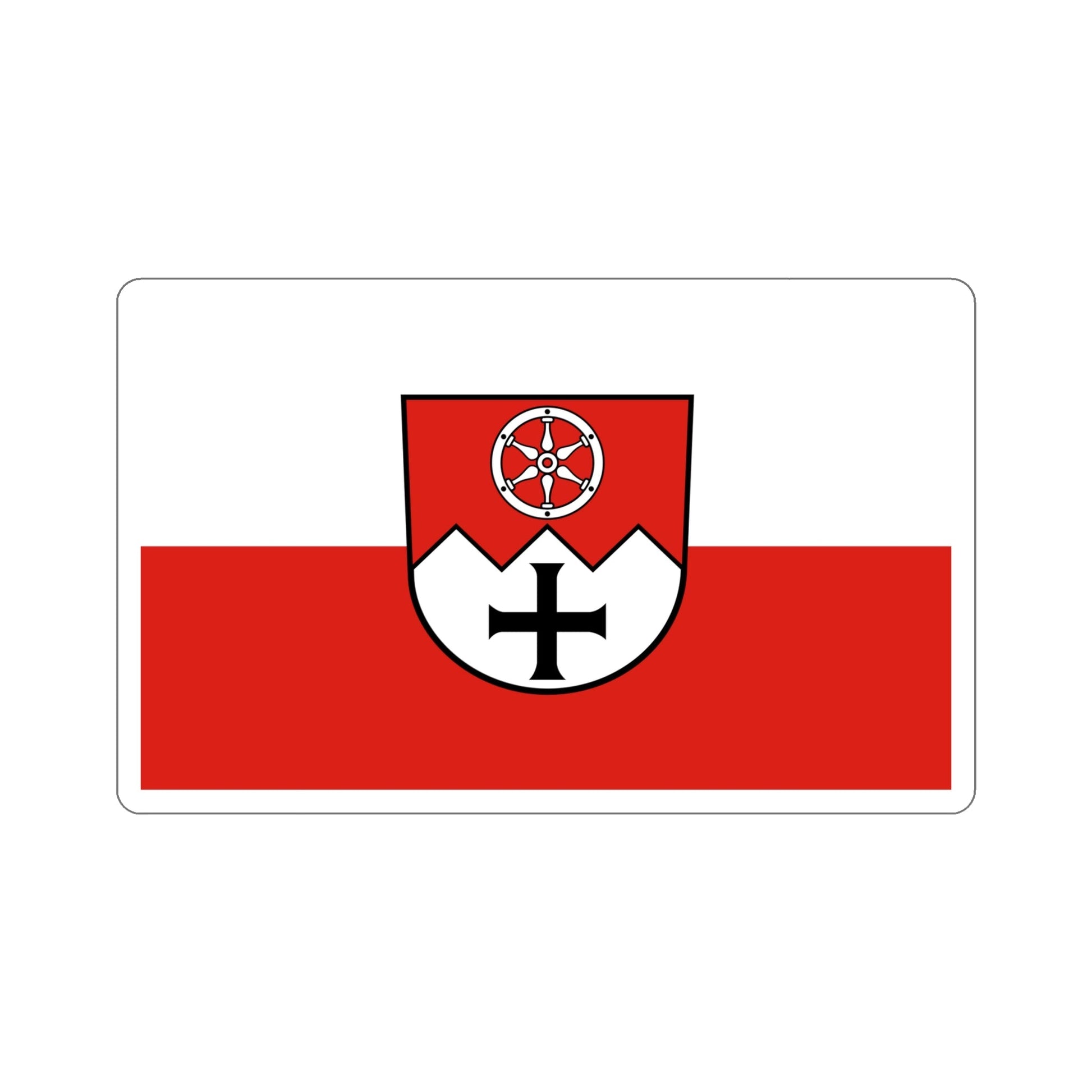 Flag of Main Tauber Kreis Germany STICKER Vinyl Die-Cut Decal-6 Inch-The Sticker Space