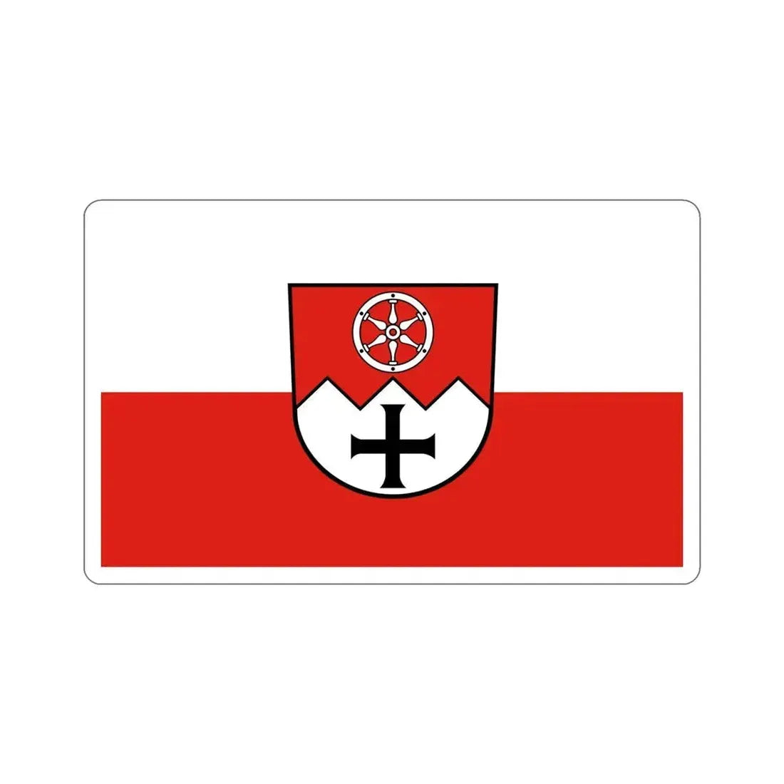 Flag of Main Tauber Kreis Germany STICKER Vinyl Die-Cut Decal 6 Inch - The Sticker Space