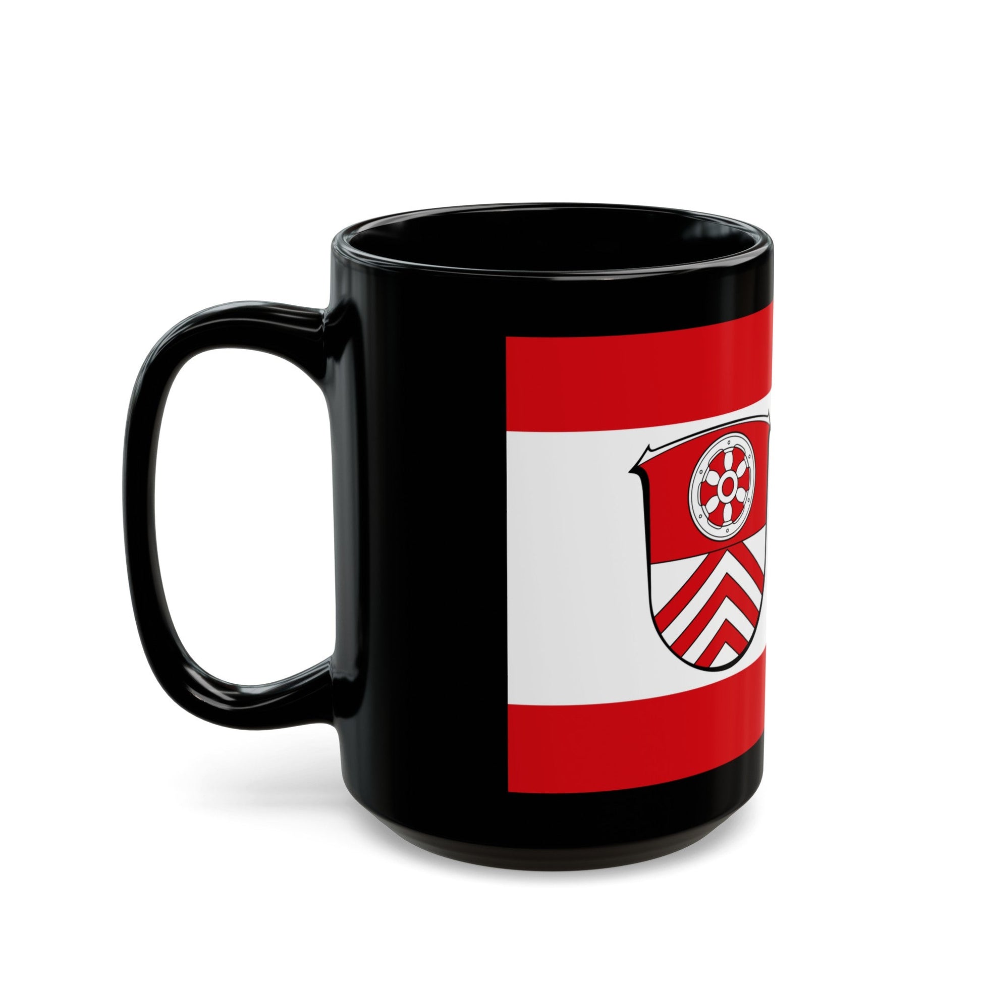 Flag of Main Taunus Kreis Germany - Black Coffee Mug-The Sticker Space