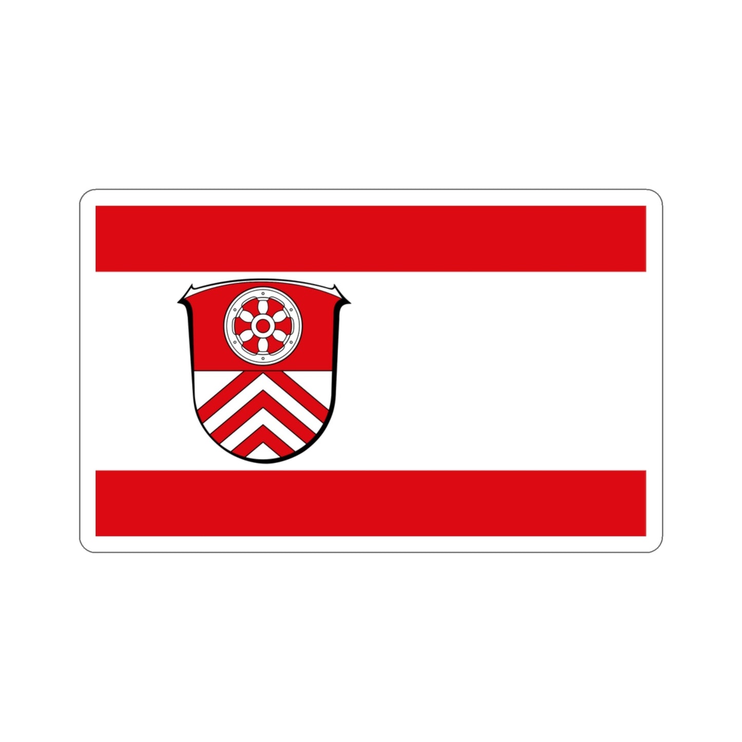 Flag of Main Taunus Kreis Germany STICKER Vinyl Die-Cut Decal-3 Inch-The Sticker Space