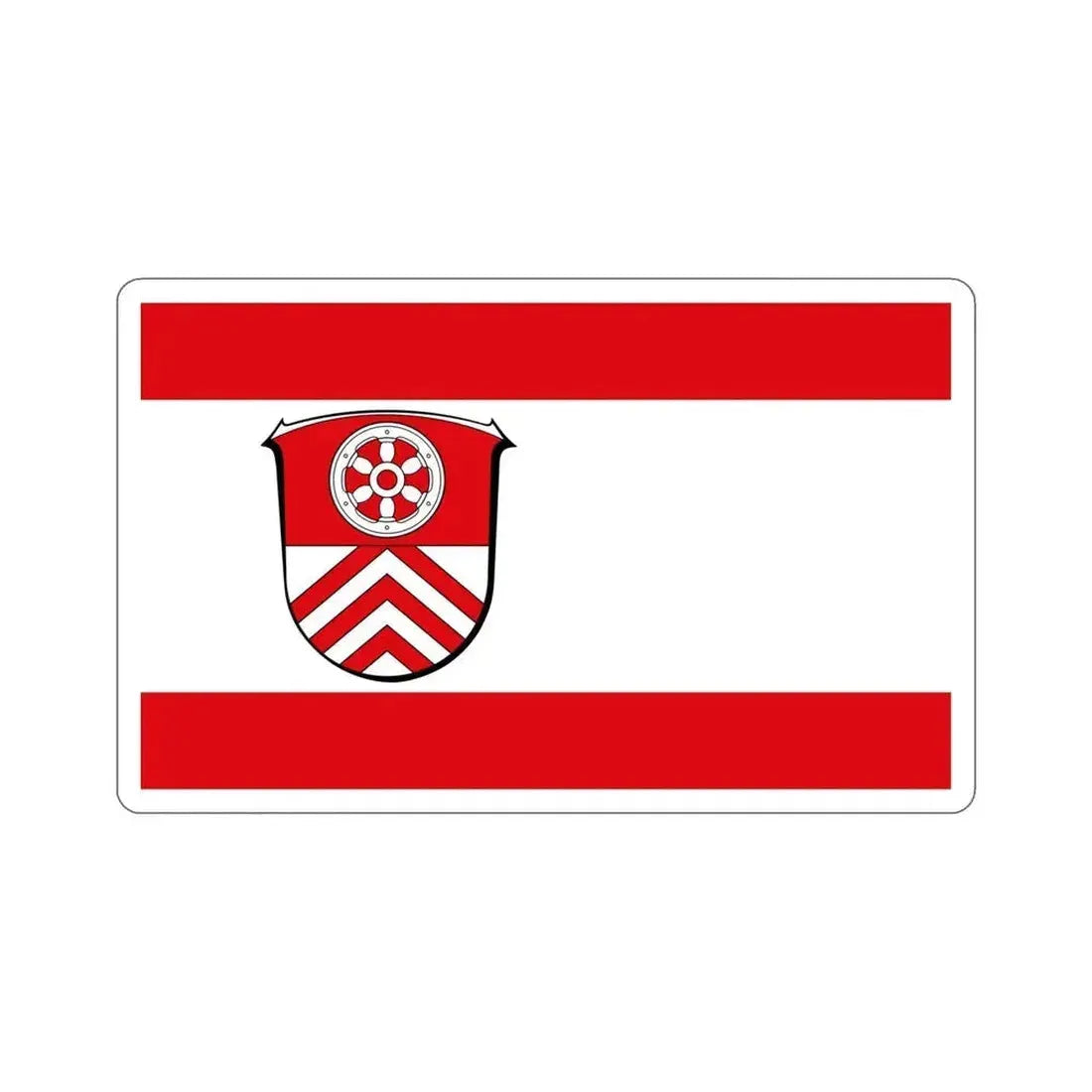 Flag of Main Taunus Kreis Germany STICKER Vinyl Die-Cut Decal 5 Inch - The Sticker Space