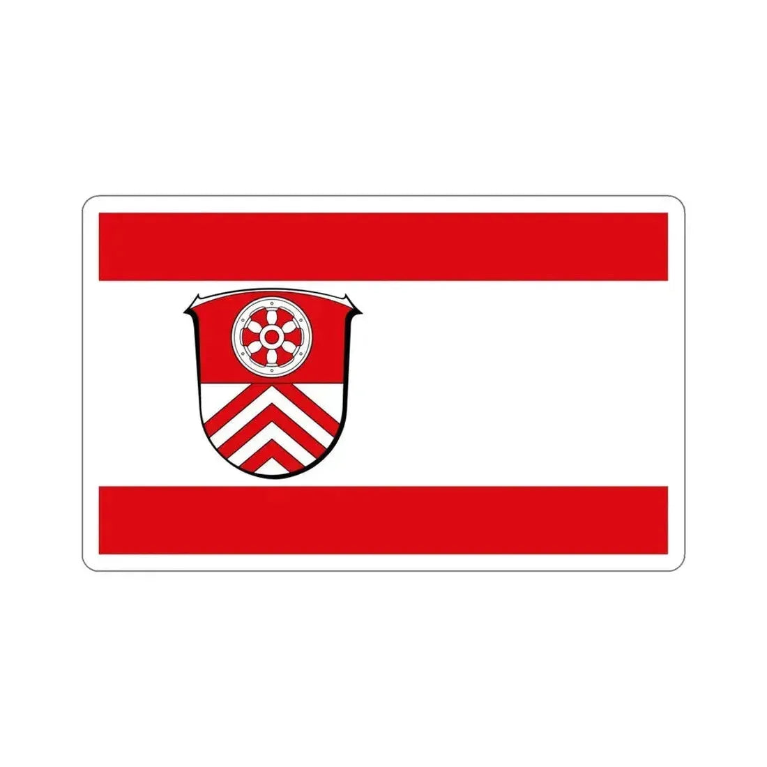 Flag of Main Taunus Kreis Germany STICKER Vinyl Die-Cut Decal 6 Inch - The Sticker Space