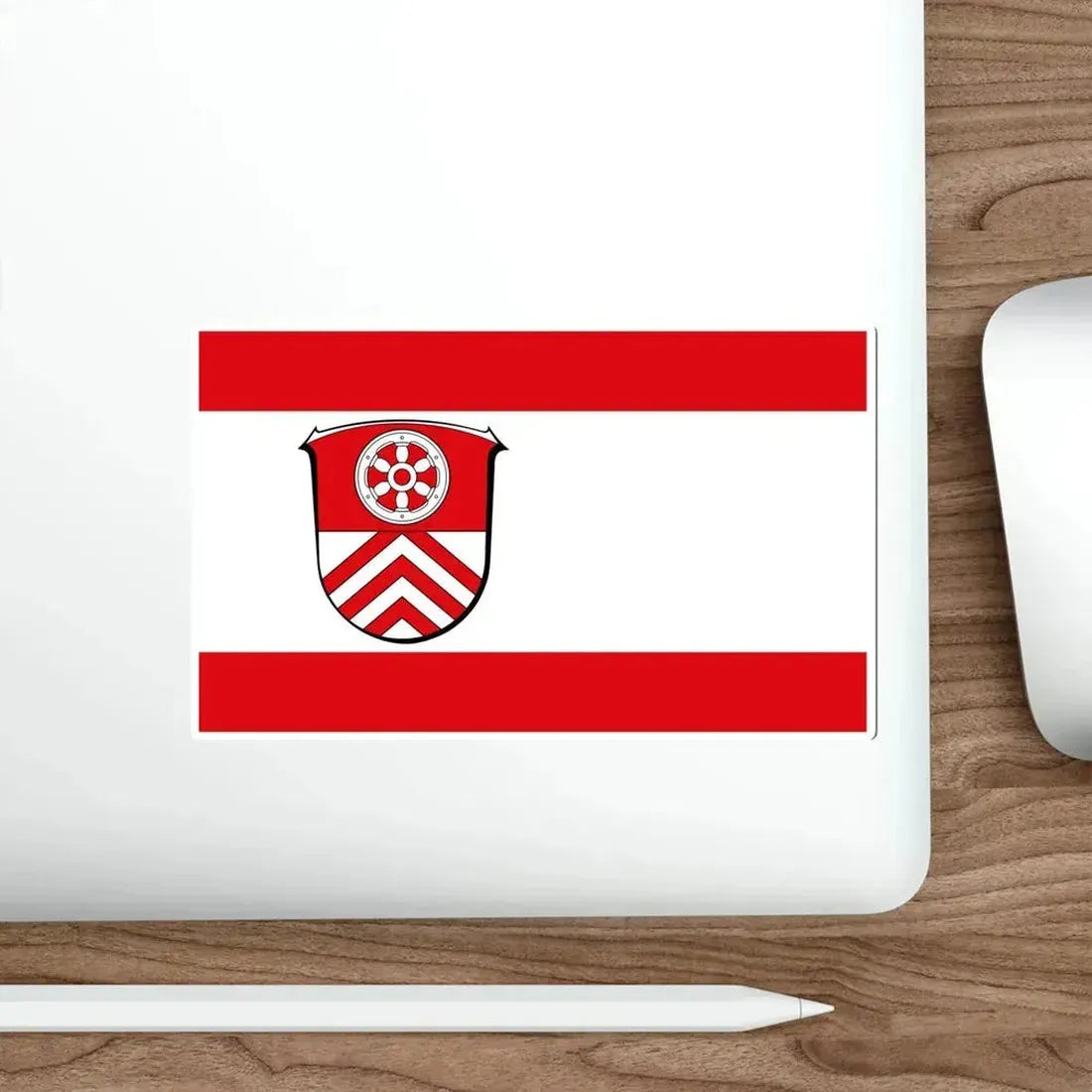 Flag of Main Taunus Kreis Germany STICKER Vinyl Die-Cut Decal - The Sticker Space