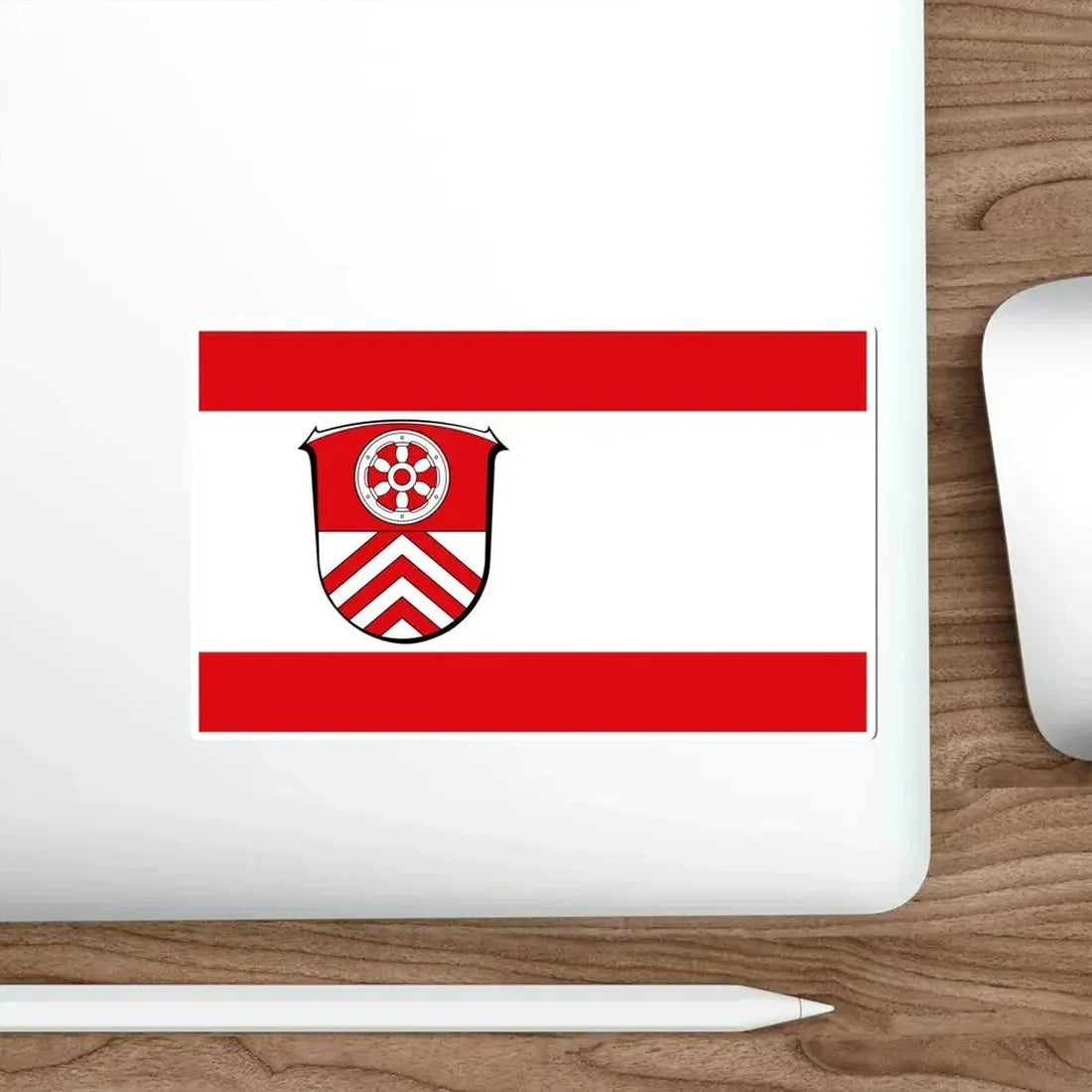 Flag of Main Taunus Kreis Germany STICKER Vinyl Die-Cut Decal - The Sticker Space